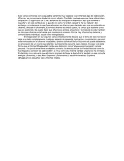 Este verso comienza con una palabra sanskrita muy especial y que merece algo de elaboración. 
Dharma,  es comunmente traducid