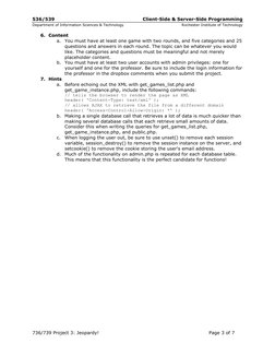 536/539 
 
Client-Side & Server-Side Programming 
Department of Information Sciences & Technology 
 
Rochester Institute of T