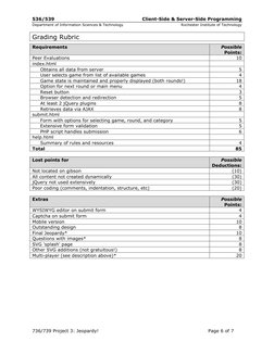 536/539 
 
Client-Side & Server-Side Programming 
Department of Information Sciences & Technology 
 
Rochester Institute of T