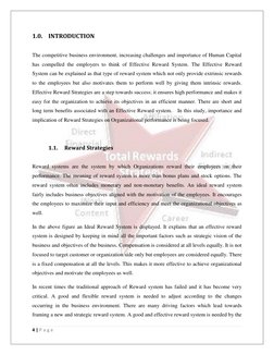 4 | P a g e  
 
1.0. INTRODUCTION  
 
The competitive business environment, increasing challenges and importance of Human C