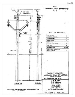 REC Standards for 11 KV Line Drawings | PDF | Electrical Substation ...