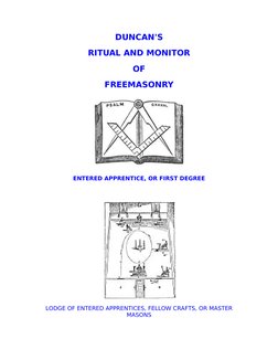 Entered Apprentice Ritual Pdf Duncan's First Degree Masonic Ritual | PDF | Science & Mathematics