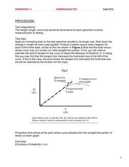 Compression Test Procedure and Analysis | PDF | Strength Of Materials ...
