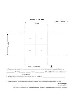 Arizona Mining Claim Filing Guide | PDF | Bureau Of Land Management ...