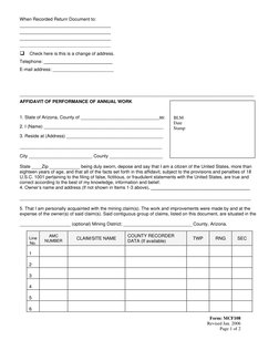 Arizona Mining Claim Filing Guide | PDF | Bureau Of Land Management ...