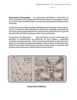 Estructuras Compuestas   Las estructuras panaloides y floculentas de 
forma individual no se presentan de forma frecuente en