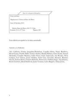 ii
Esta edición en español es la única autorizada.
Autores y/o Editores:
Alex Calderón, Gómez Jacq