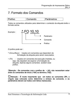 Zebra Command List Zebra ZPL Manual Portugues | PDF | Impressão | Impressora (informática)