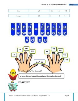 Lesson 21: Machine Shorthand Skills | PDF
