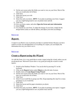 Microsoft Access Data Types Explained | PDF | Microsoft Access | Data Type