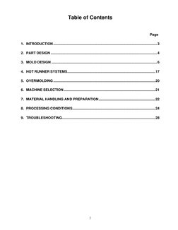 2 
Table of Contents 
 
 
 
Page 
1. INTRODUCTION..........................................................................