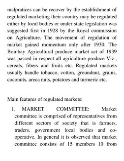 malpratices can be recover by the establishment of 
regulated marketing their country may be regulated 
either by local bodie