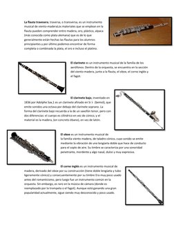 Instrumentos de Viento: Nombres y Tipos | PDF | Fagot | Instrumentos de ...