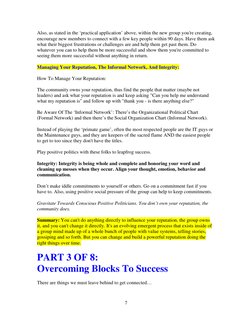 7
Also, as stated in the ‘practical application’ above, within the new group you're creating,
encourage new members to connec