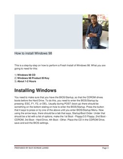 PREPARED BY RAVI KUMAR LANKE 
Page 1 
 
                                                                            
 
How to