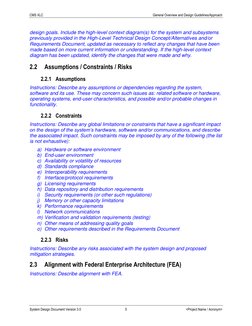 CMS XLC 
General Overview and Design Guidelines/Approach 
 
System Design Document Version 3.0 
5 
<Project Name / Acronym>