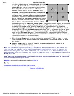 SAP2000 Shell Forces and Stresses Guide | PDF | Contour Line | Stress ...