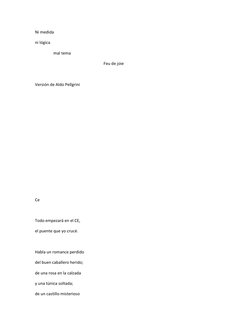 Ni medida 
ni lógica 
                  mal tema 
                                                                   Feu de j