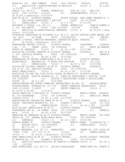 MAZON No. 624
CAFE COMBATE
83165
(662 )2800202    2806260 
2890768
s/n
ADQUICICION Y ADMINISTRADORES DE NEGOCIOS
531210
8
De