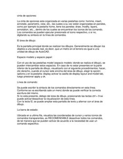 cinta de opciones: 
 
La cinta de opciones esta organizada en varias pestañas como: homme, insert, 
annotate, parametric, vie