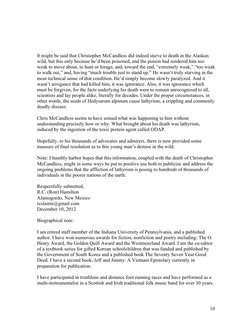 10 
 
 
It might be said that Christopher McCandless did indeed starve to death in the Alaskan 
wild, but this only because