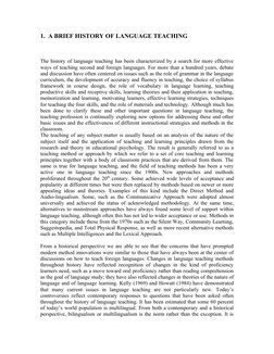Evolution of Language Teaching Methods | PDF | Language Education ...