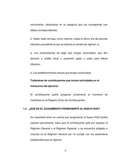 8 
 
vencimiento, ubicándose en la categoría que les corresponda (ver 
tablas correspondientes) 
2. Haber dado de baja, como