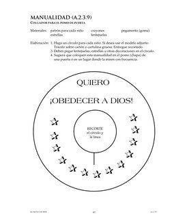 EL PACTO CON DIOS
                    (A.2.3.9)
97
MANUALIDAD (A.2.3.9)
COLGADOR PARA EL POMO DE PUERTA
Materiales:
patrón pa