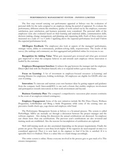 Infosys Performance Management Overview | PDF | Performance Appraisal ...