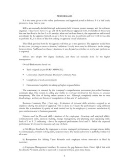 Infosys Performance Management Overview | PDF | Performance Appraisal ...
