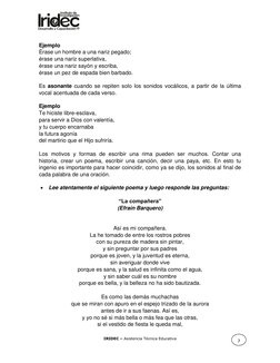 IRIDEC – Asistencia Técnica Educativa 
 
Ejemplo 
Érase un hombre a una nariz pegado;  
érase una nariz superlativa, 
érase