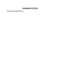 Page Formatting Assignment Html Assignment.pdf Beginner HTML Assignments Guide | PDF | Html Element | Html