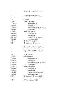 4 
 
 
Cuentas de Resultado Deudoras 
 
 
 
 
 
 
 
41 
 
 
Costos y gastos de operación