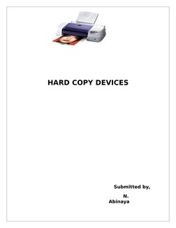 Overview of Hard Copy Devices | PDF | Printer (Computing) | Computer ...