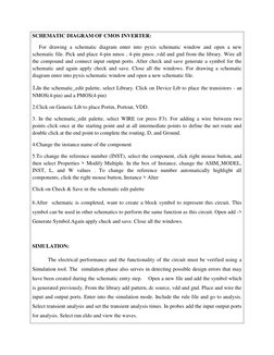 SCHEMATIC DIAGRAM OF CMOS INVERTER: 
     For drawing a schematic diagram enter into pyxis schematic window and open a new 
s