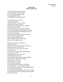 Rapper's Delight Lyrics Overview | PDF | Hip Hop Music | Rapping