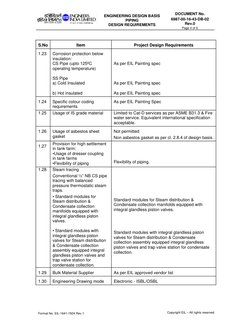 ENGINEERING DESIGN BASIS 
PIPING 
DESIGN REQUIREMENTS 
DOCUMENT No. 
6987-00-16-43-DB-02
Rev.0 
Page 4 of 6 
 
 
Format No.