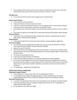  
the jurisdiction of the county courts is local in nature (so that there must be some connecting 
factor between the action