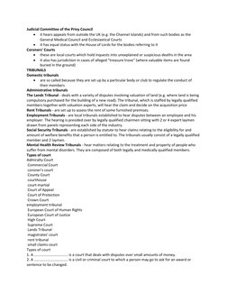 Judicial Committee of the Privy Council 
 
it hears appeals from outside the UK (e.g. the Channel Islands) and from such bod