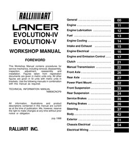 Mitsubishi Lancer Evolution Workshop Manual | PDF | Ignition