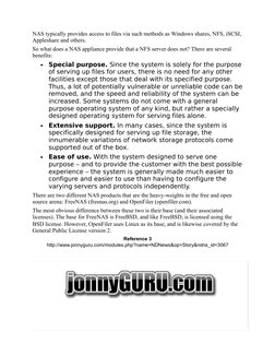 NAS typically provides access to files via such methods as Windows shares, NFS, iSCSI, 
Appleshare and others.
So what does a