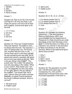 100 Aptitude Test Questions for Exams | PDF | Speed | Test (Assessment)