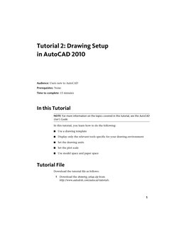 AutoCAD 2010 Drawing Setup Guide | PDF | Auto Cad | Menu (Computing)