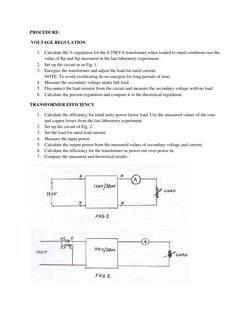 Transformer Voltage Regulation & Efficiency | PDF | Transformer ...