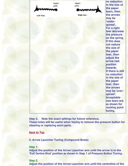 no reduction 
in the size of 
the paper 
tears, then 
the arrows 
may be 
'under-
spined'. 
For a right 
tear decrease 
the p