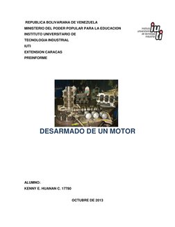 REPUBLICA BOLIVARIANA DE VENEZUELA 
MINISTERIO DEL PODER POPULAR PARA LA EDUCACION 
INSTITUTO UNIVERSITARIO DE  
TECNOLOGIA