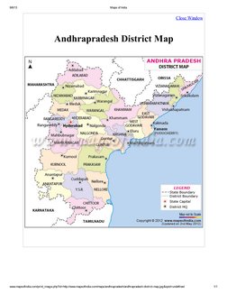 Andhra Pradesh District Map | PDF