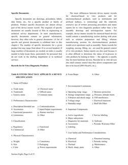 Specific Documents
Specific documents are drawings, procedures, labels, 
data  forms,  etc.,  for  a  specific  product  or