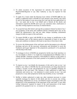 2. To admit execution of the Agreement for sale/sale deed before the said 
Registrar/Sub-Registrar or any other Authority as