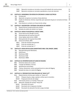Manual Rigger Nivel A
ii
Diseñado por U.M.E., derechos reservados para ICSK
5.3.1
Operación con grúas en cer